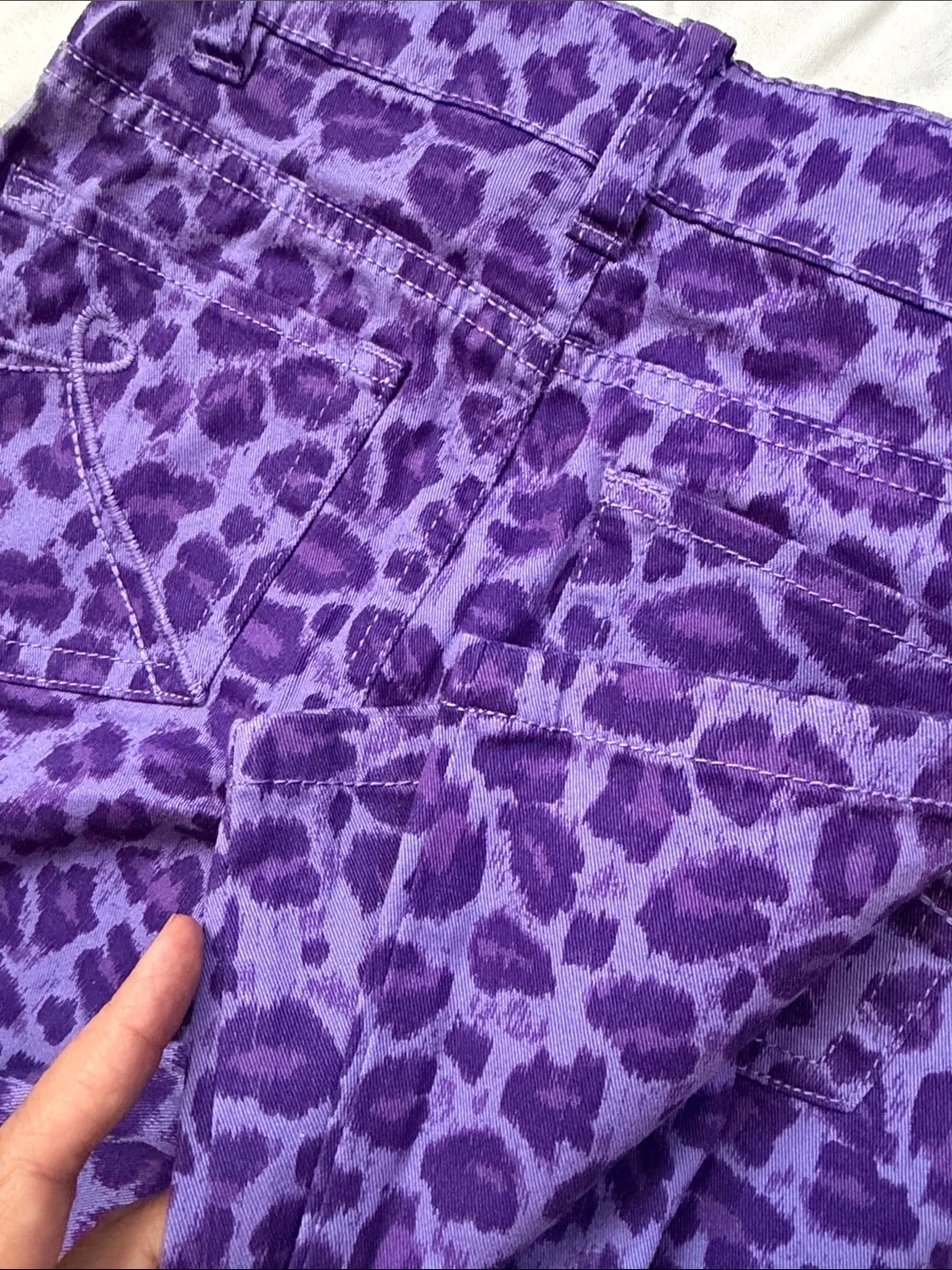 Childrens Place Purple Leopard Print Girls' Leggings